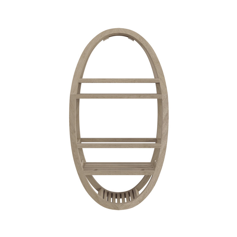 Patented Moa Mist-Shield Teak Shower Organizer