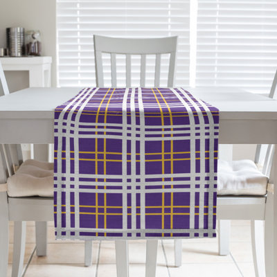 Football Luxury Plaid Table Runner