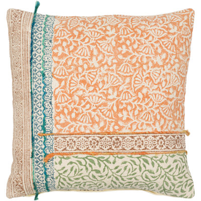 Cotton blend Throw Square Pillow