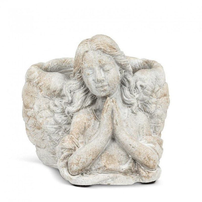 Angel With Hands In Prayer Planter