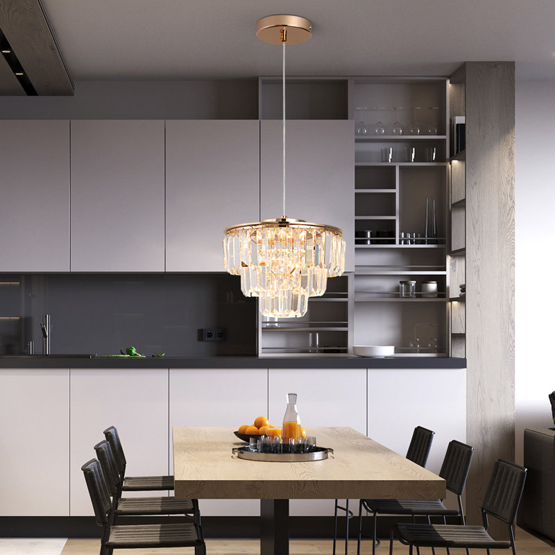 1 - Light Crystal LED Chandelier