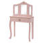 Ensemble de coiffeuse pour enfants avec miroir, rose