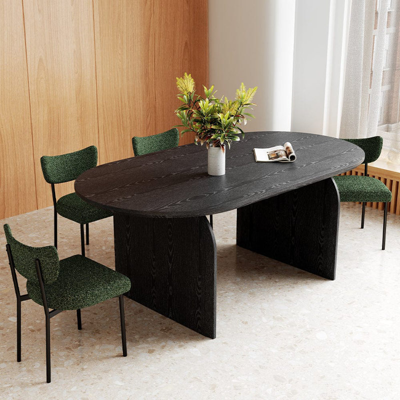 Belluno Oval Dining Table, Black