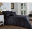 Cotton Blend Damask Duvet Cover with Pillowcases-19840801-19840800