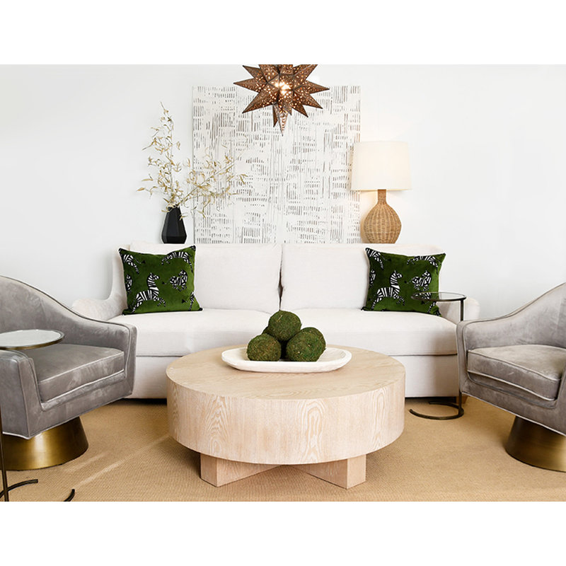 Oslo Solid Wood Coffee Table, Brown