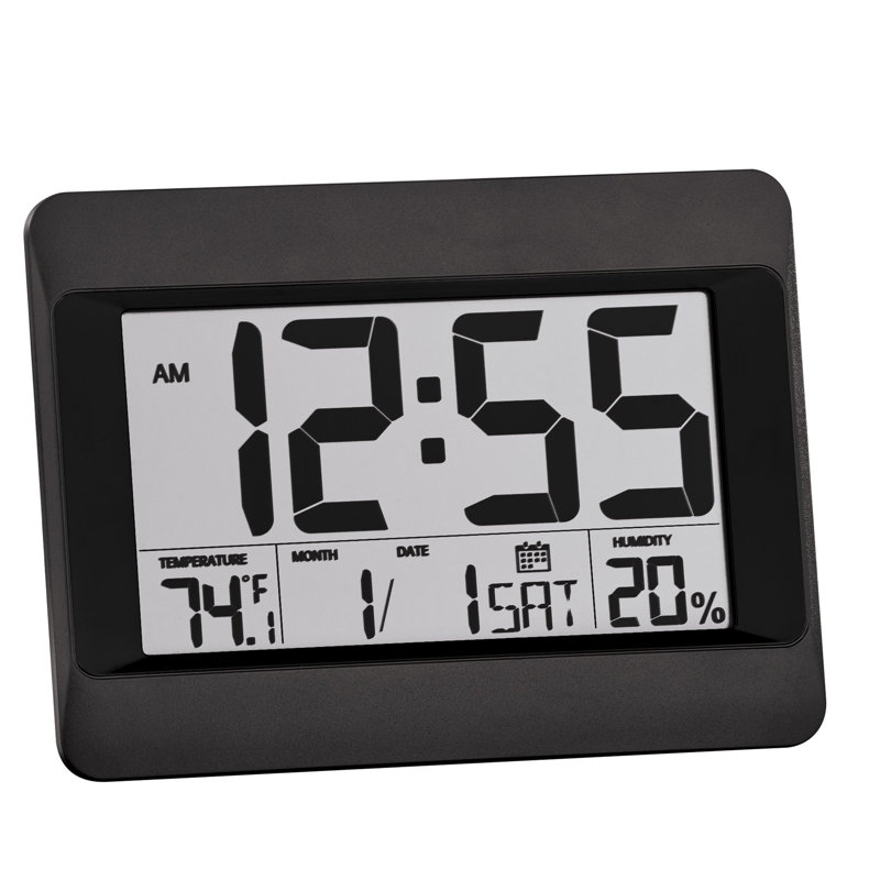Cordless Atomic Digital Desk and Wall Clock