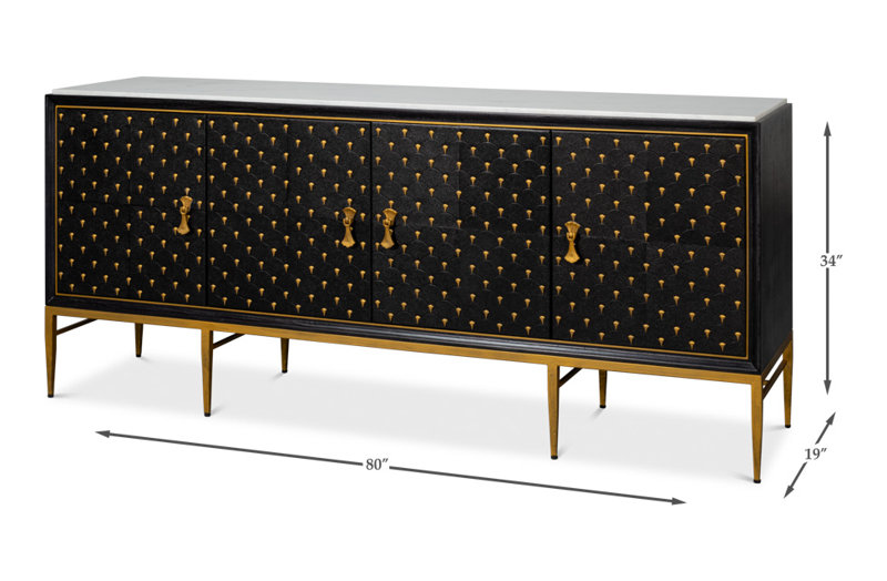 Palisade 80'' W Solid Wood Sideboard