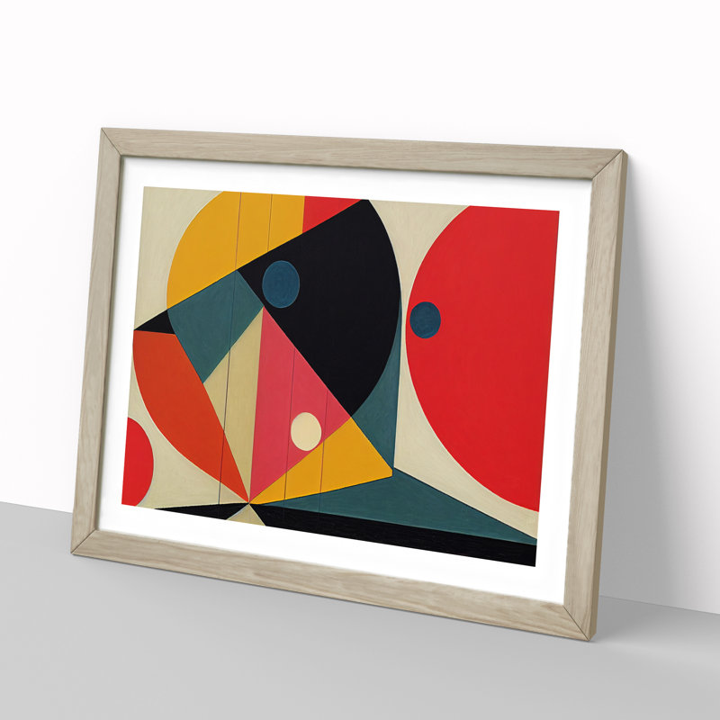 Glorious Abstract - Framed Print, 46cm H x 64cm W x 2cm D, Oak