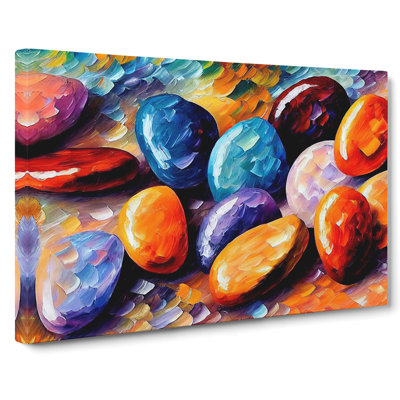 Shimmering River Pebbles Vol.5 - Wrapped Canvas