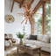 Lustre moderne en bois à 8 lumières Lequan-104211227-104211228
