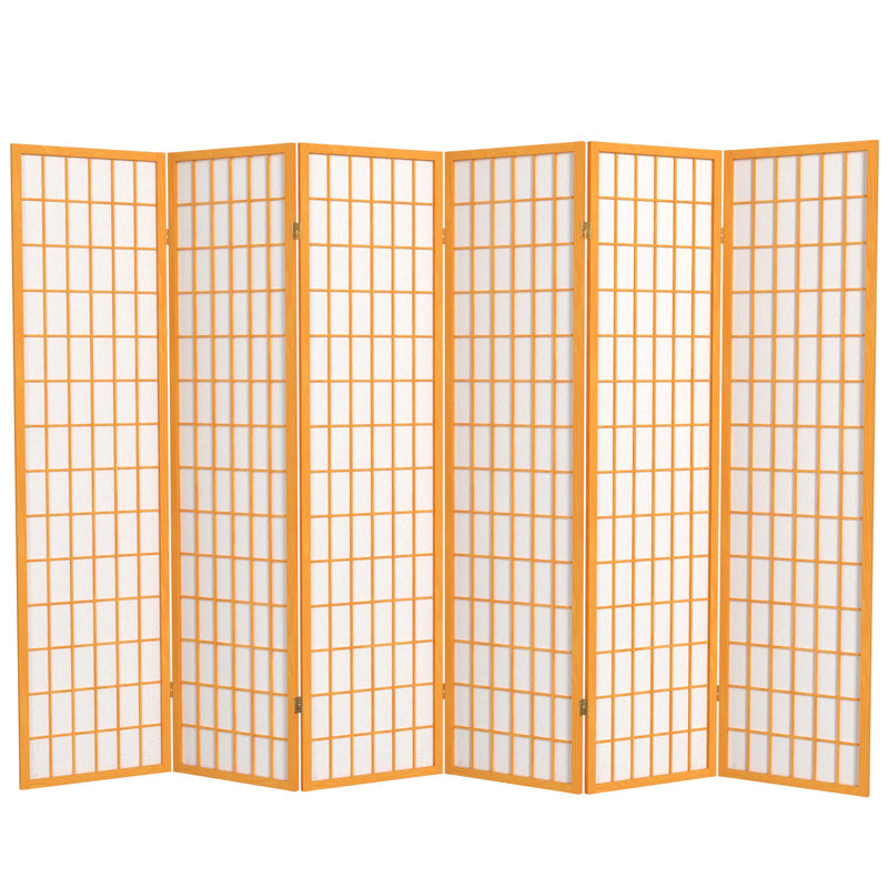 Paravent Shoji pliable Alex 70'' H, 6, Miel