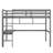 Twin Size Loft Bed With Desk And Shelves, Safety Guardrail And Ladder-1700769528