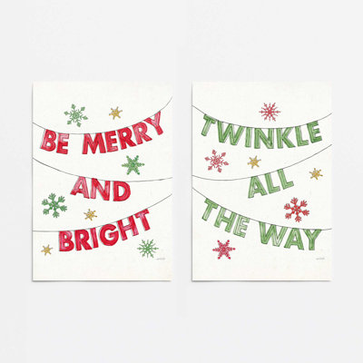 Twinkle All The Way set of 2 Art Prints