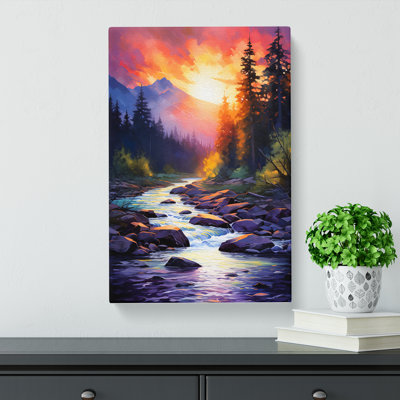 River Impressionism No.2 - Wrapped Canvas