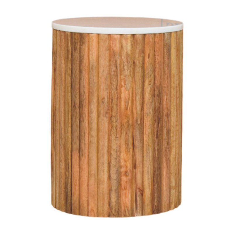 Solid Wood Frame End Table