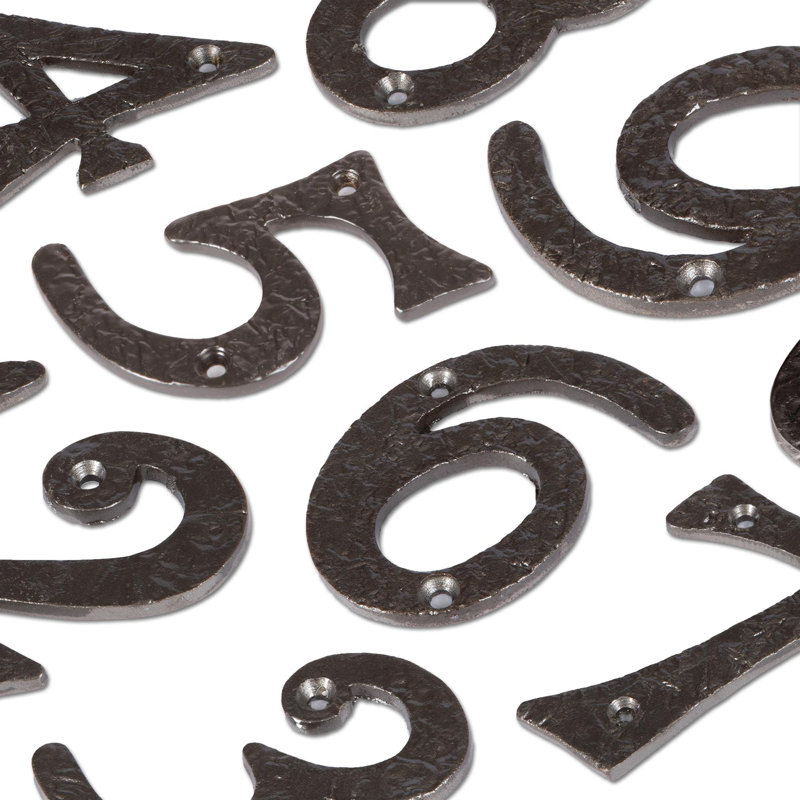 7.8cm H Iron House Number