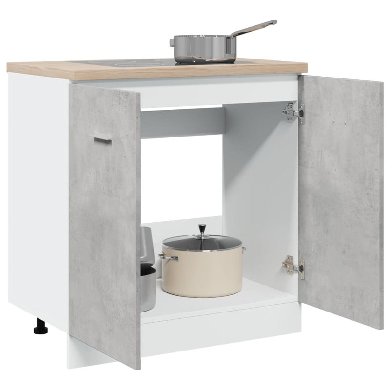 Avishi Sink Bottom Cabinet Lyon Concrete Grey 80x46x81.5 cm Engineered Wood