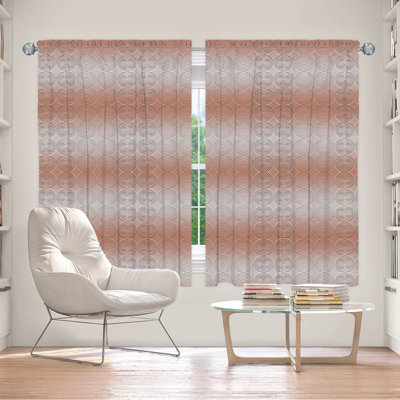 Paire de rideaux obscurcissant en polyester Wanne