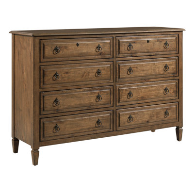 Stephenia Solid Wood 64'' W 8 - Drawer Dresser
