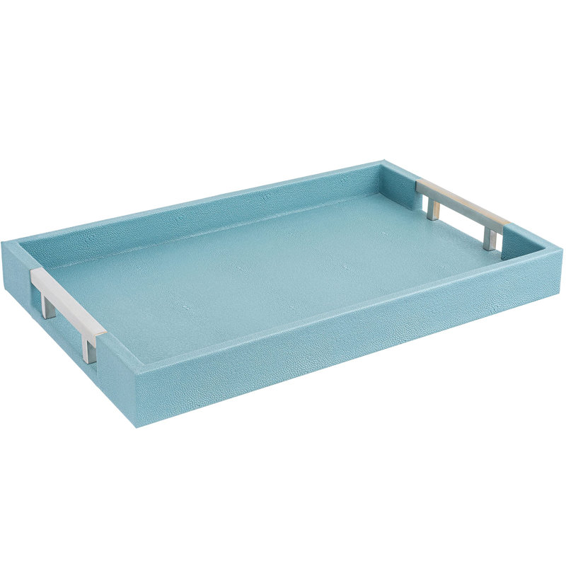 Plateau Mayalee, Bleu bébé / argent