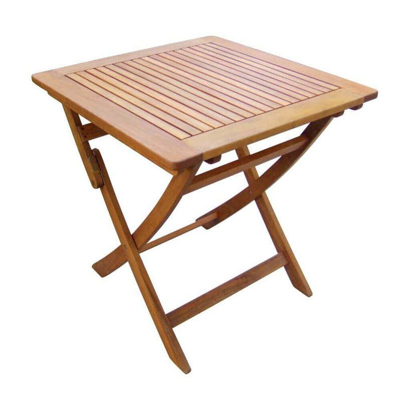 Alviso 70cm Solid Wood Square Folding Table