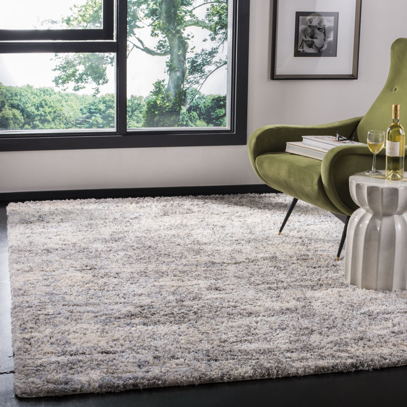Tapis ivoire / gris Hast, Carré 8 pi