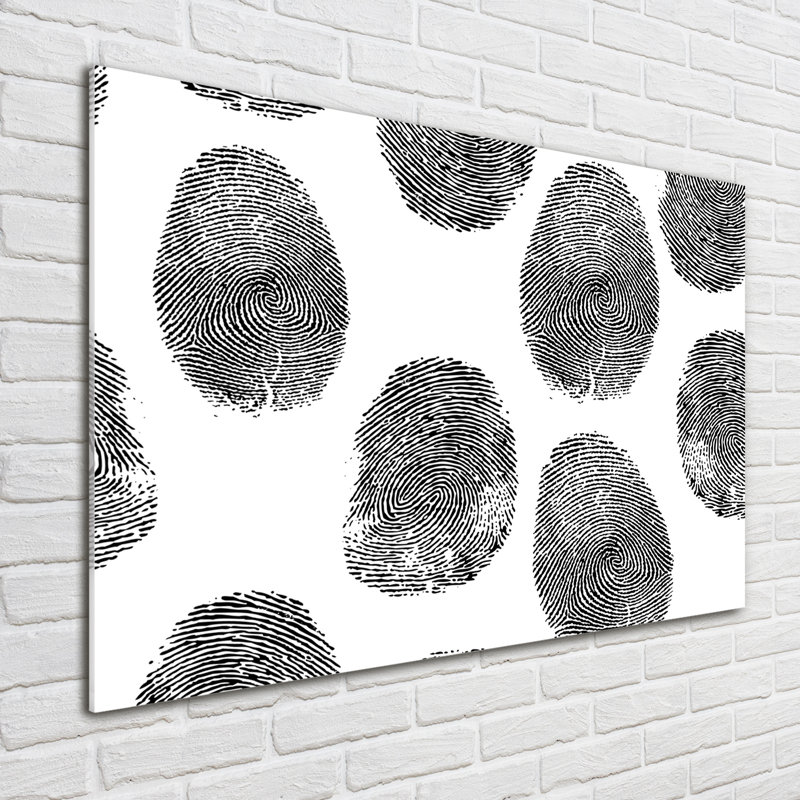 Fingerprints - No Frame Print on Glass