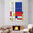 Geometric Mondrian II Multi Piece Canvas Print-92833406