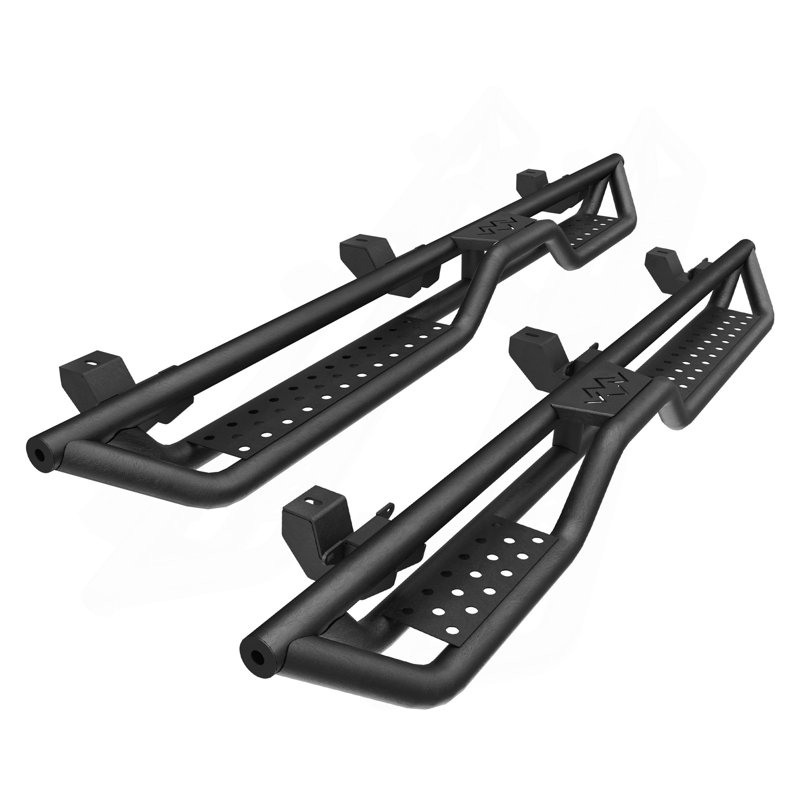 Marchepieds à marchepieds à marche latérale pour Jeep Wrangler JL 4 portes 2 pièces 2018-2026