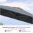 Yatra 11' x 9' Rectangular Cantilever Gray Umbrella With Cross base-1451682661