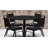 Ahlam 36'' Round Laminate Table Set with X-Base and 4 Trapezoidal Back Banquet Chairs-24678196