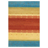 Chelsea Wool Striped Area Rug in Multicolor