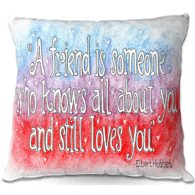  Couch Friend Quote Throw Pillow