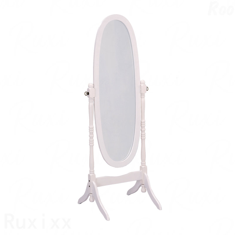 Miroir d'appoint 59,25 po, 59,25 po x 23 po, Blanc