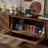 Nordic style solid wood TV cabinet-107238147