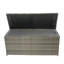 Coffre de rangement 113 gallons Gris avec couvercle Structure légère en métal. Eau. Pour les contenants de terrasse extérieurs. Avec doublure imperméable amovible, rouille polyvalente pour les espaces
