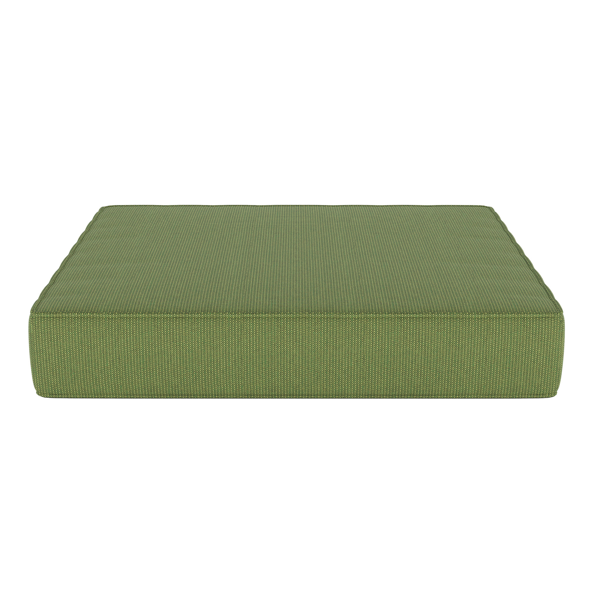 Sunbrella® Outdoor Ottoman Cushion, Spectrum Cilantro Sunbrella® Plainweave, 4" H x 24" W x 20.5" D