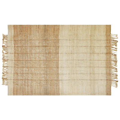 Lytell Rectangle Striped Jute / Sisal Hand Woven Area Rug