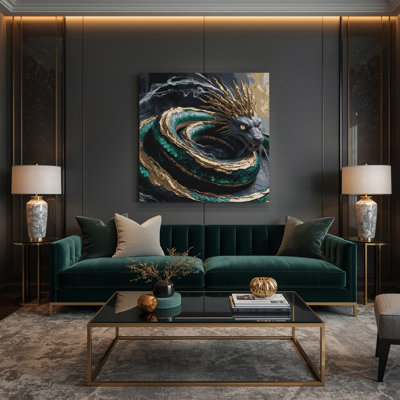 Art mural en toile noire