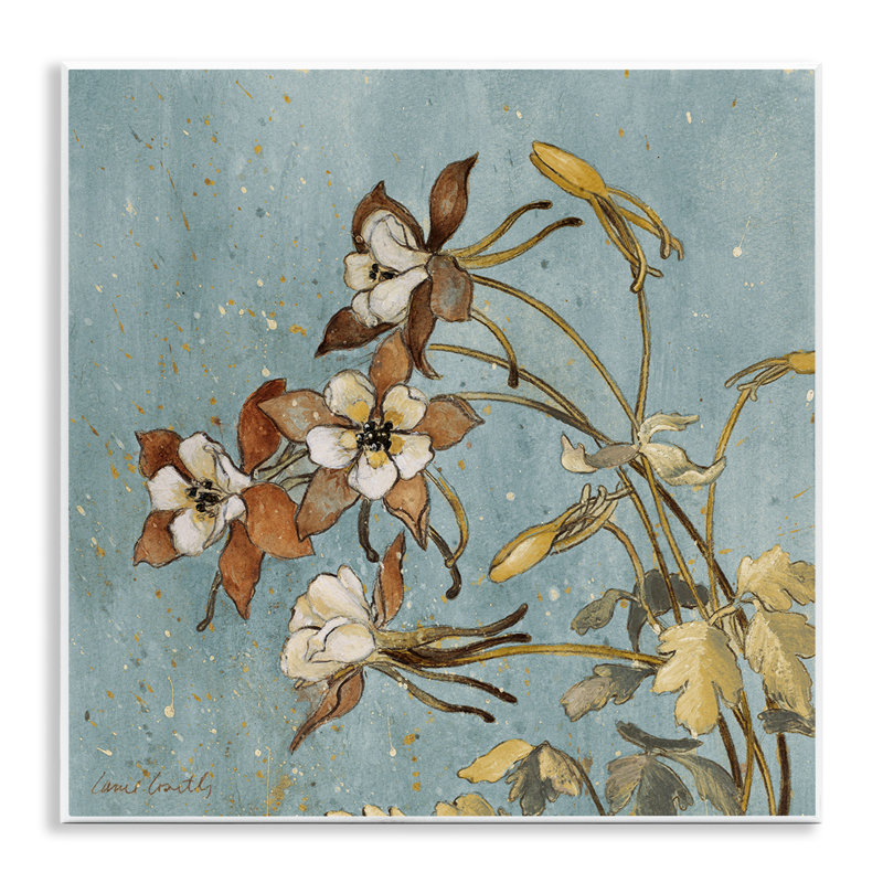 Rustic Blooming Buds Wall Plaque Art by Lanie Loreth