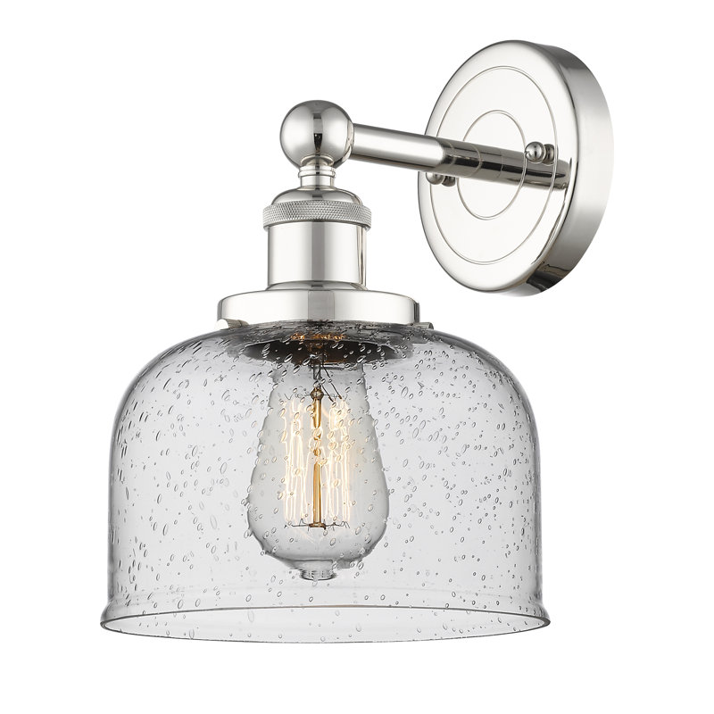 Cetronia Armed Sconce, Seedy, Polished Nickel