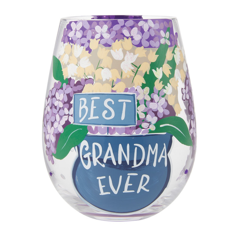 Verre à vin sans pied Lolita Best Grandma Ever