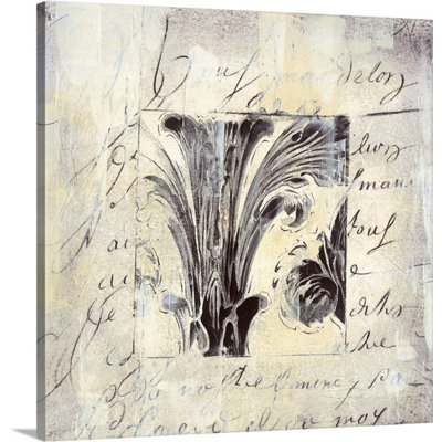« i » par liz jardine, art textuel sur toile Aeropostale