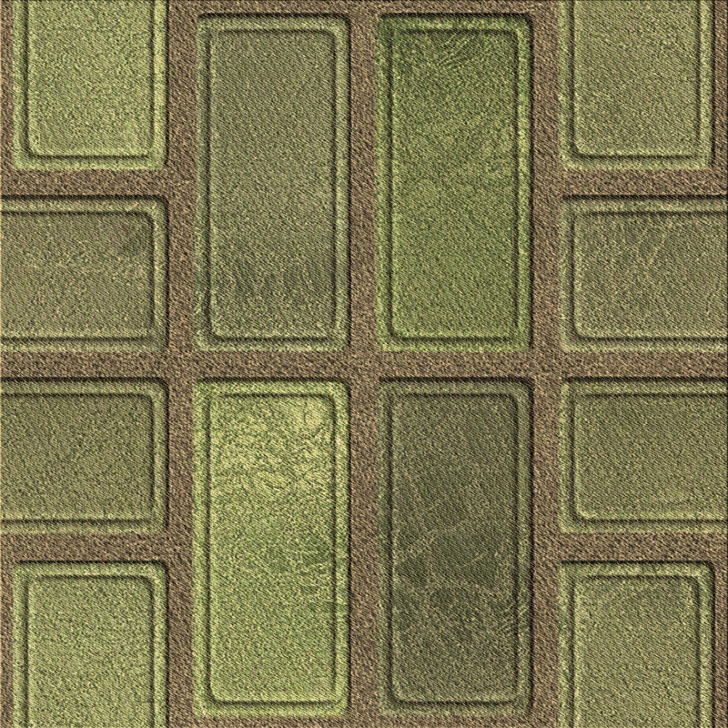 Tapis brun tissé à la machine, Carré 5 pi
