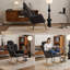 Fauteuil oscillant rembourré-113813269