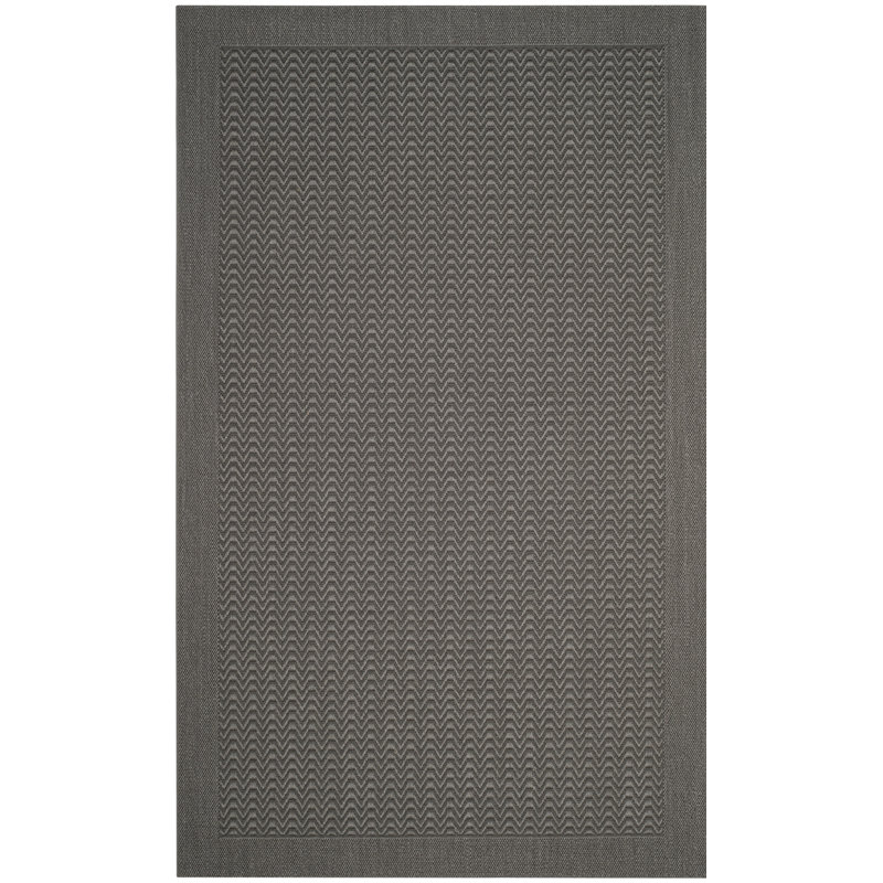 Tapis en jacquard Adebayo Palm Beach, Rectangle 4 pi x 6 pi
