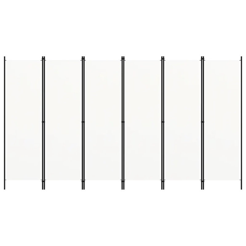 Abdisamad 3 Panel Room Divider, 180cm H x 150cm W, Anthracite, 3