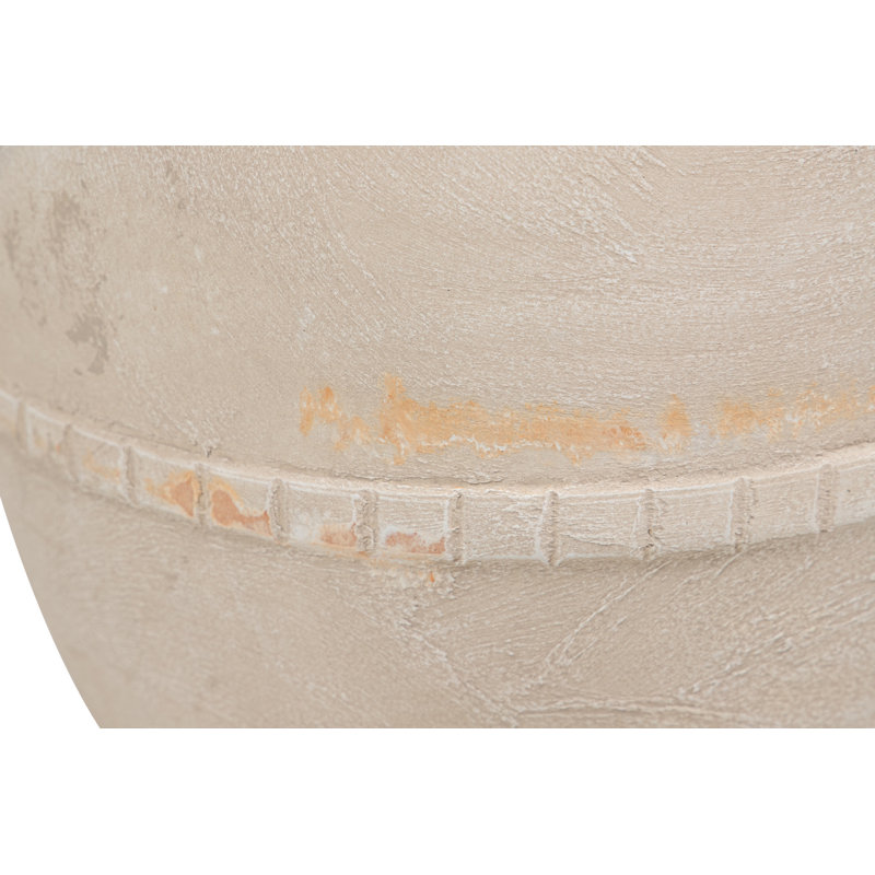 CERAMIC VASE, Overall Height- 50cm, Beige