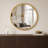 Marlowe Gold 36" Dia. Round Beaded Wall Mirror with Iron Metal Frame-1779537560-1795784211