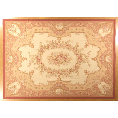 Tapis tissé 9,11 x 14 Modren Aubusson